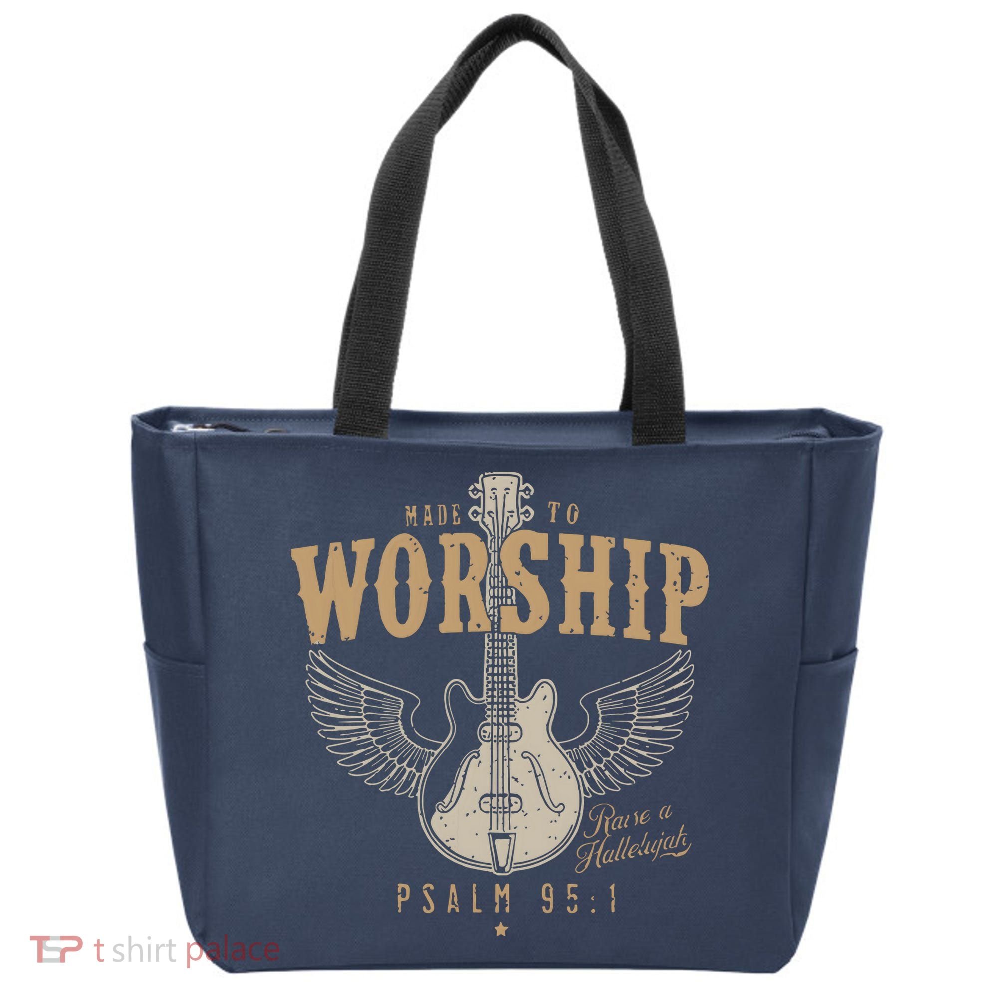 Made To Worship Psalm 95 1 Guitar Tote Bag