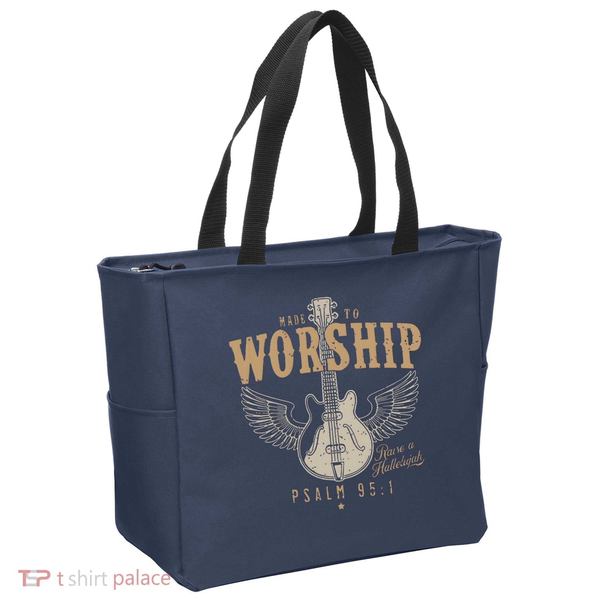 Made To Worship Psalm 95 1 Guitar Tote Bag