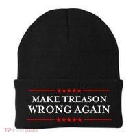 Make Treason Wrong Again Political Resist Lying Anti-Trump Beanie thumb 0