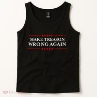 Make Treason Wrong Again Political Resist Lying Anti-Trump Tank Top thumb 2