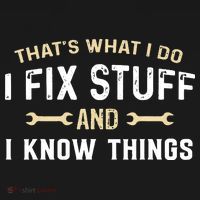 Mechanic Thats What I Do I Fix Stuff And I Know Things Long Sleeve Shirt thumb 2