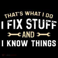 Mechanic Thats What I Do I Fix Stuff And I Know Things Mousepad thumb 1