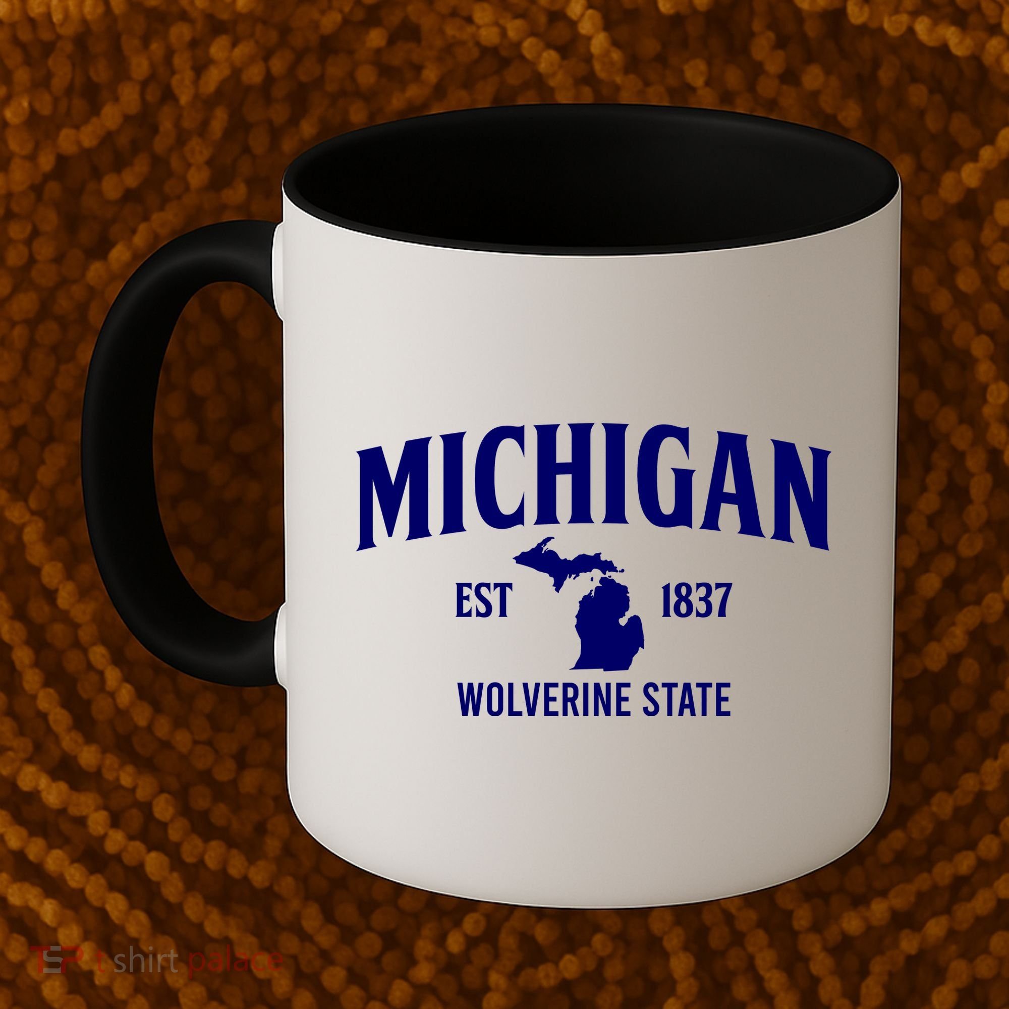 Michigan The Wolverines State Coffee Mug