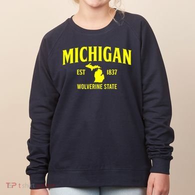 Michigan The Wolverines State Women's Sweatshirt