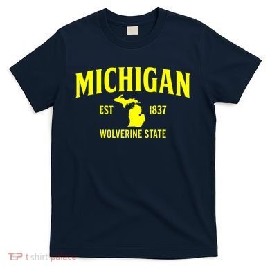 Michigan The Wolverines State T-Shirt