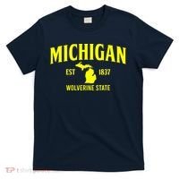 Michigan The Wolverines State T-Shirt thumb 0