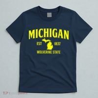 Michigan The Wolverines State T-Shirt thumb 5