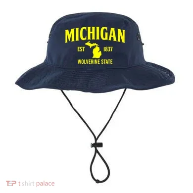 Michigan The Wolverines State Bucket Hat
