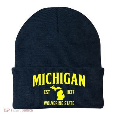 Michigan The Wolverines State Beanie