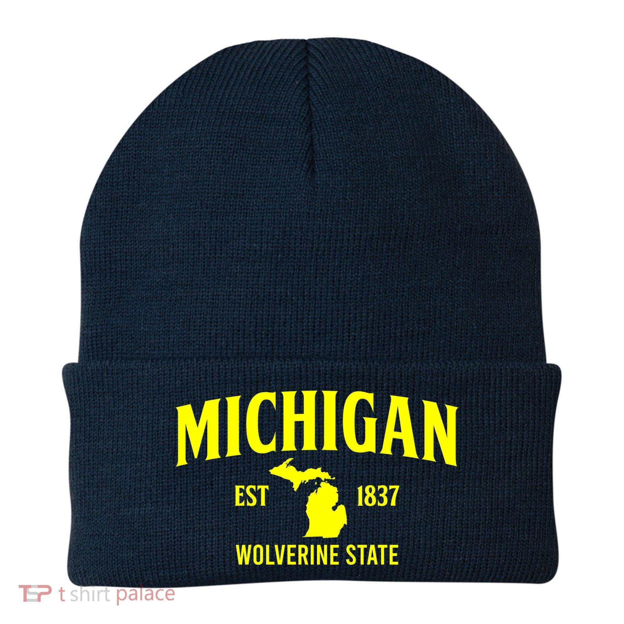 Michigan The Wolverines State Beanie