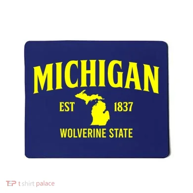 Michigan The Wolverines State Mousepad