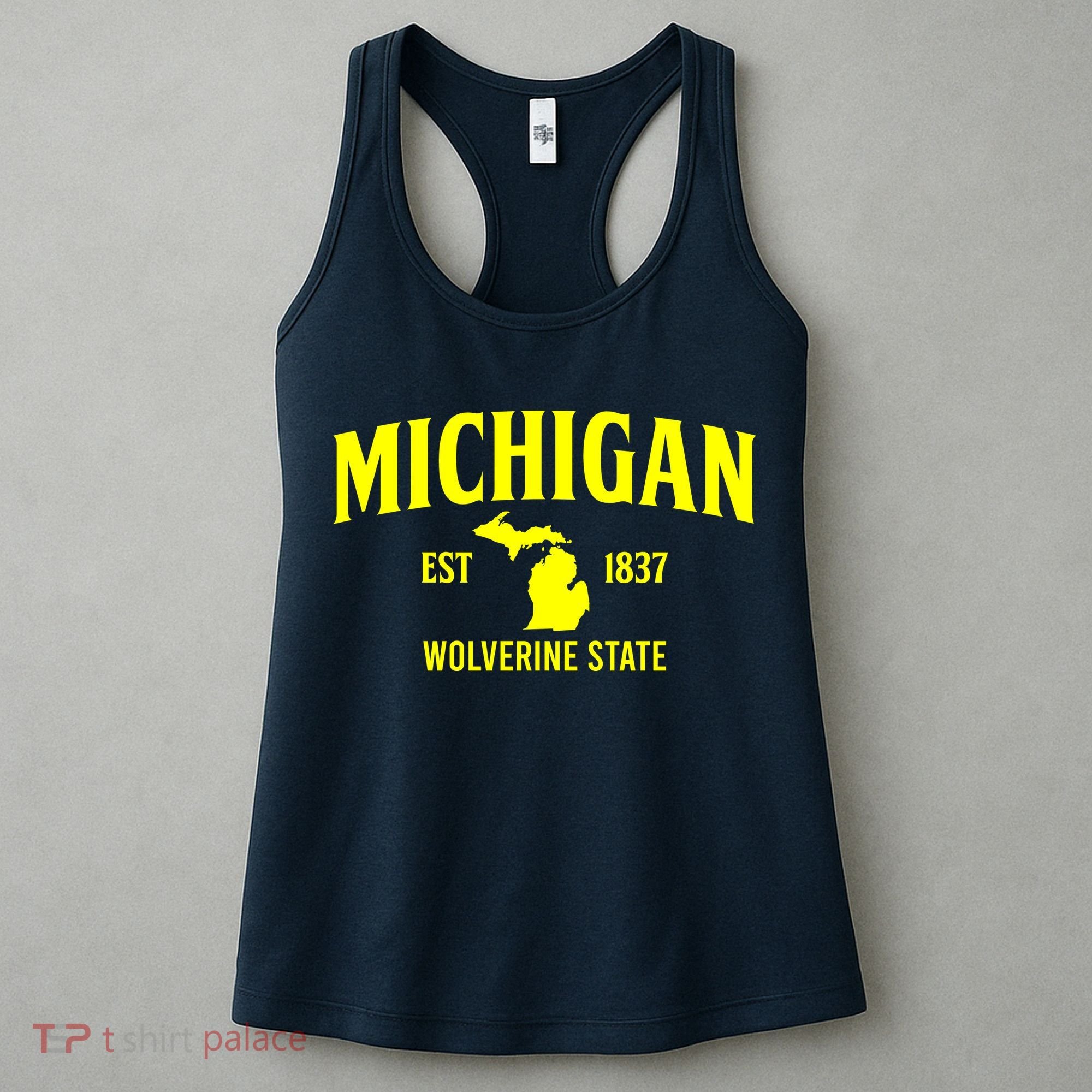 Michigan The Wolverines State Women's Tank Top