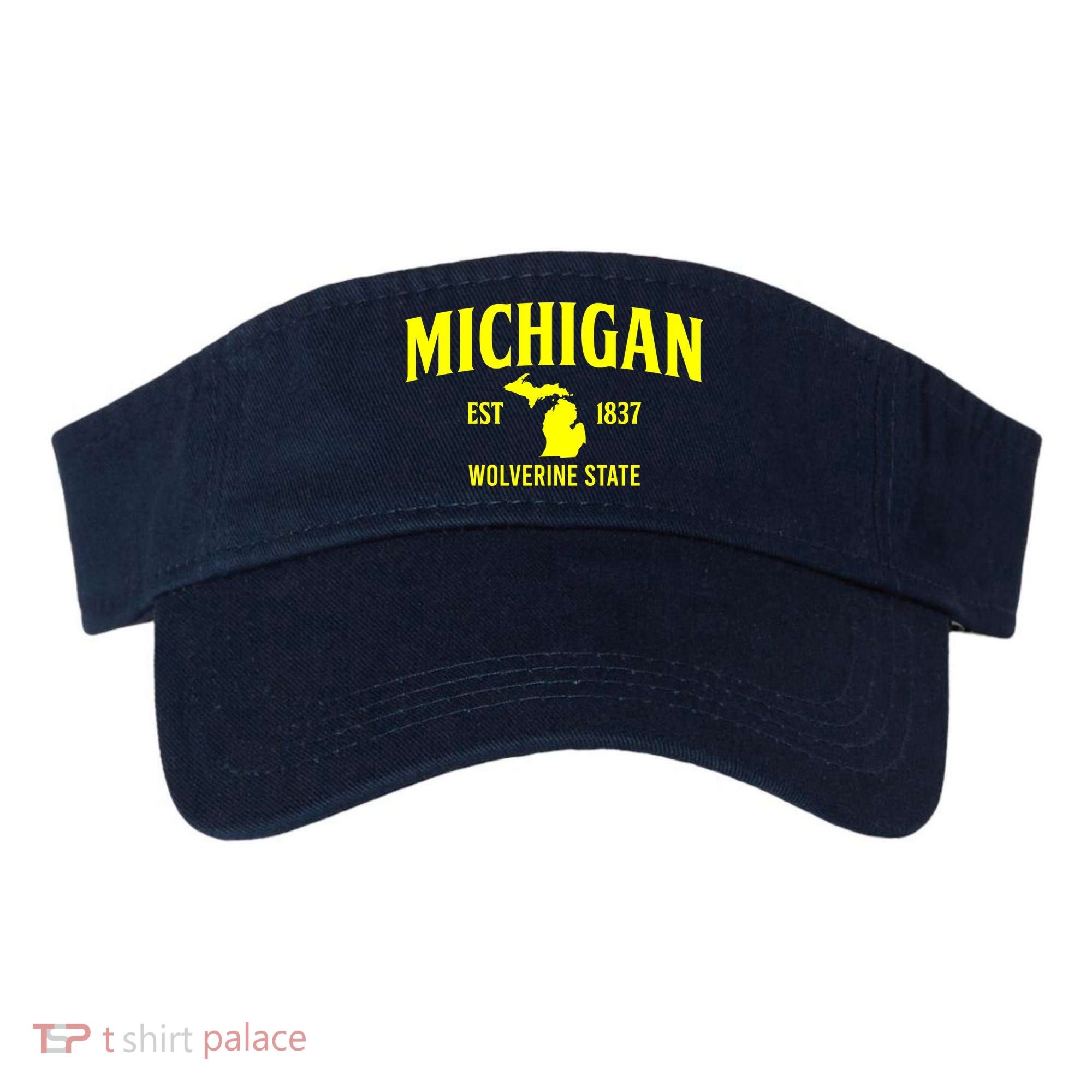 Michigan The Wolverines State Visor