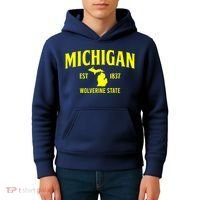 Michigan The Wolverines State Kids Hoodie thumb 4