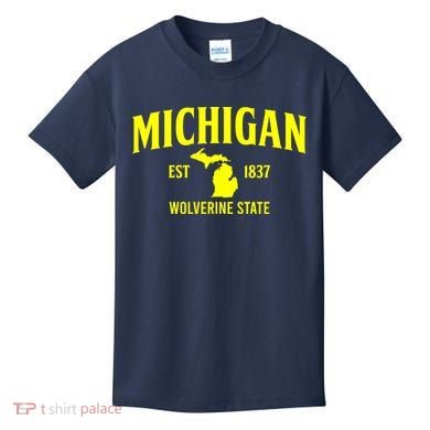 Michigan The Wolverines State Kids T-Shirt