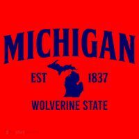 Michigan The Wolverines State Santa Hat thumb 1