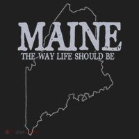Maine The Way Life Should Be State Pride Women's Sweatshirt thumb 2