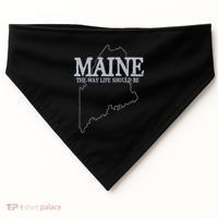Maine The Way Life Should Be State Pride USA-Made Doggie Bandana thumb 0
