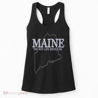 Maine The Way Life Should Be State Pride Women's Tank Top thumb 0