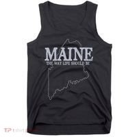Maine The Way Life Should Be State Pride Tank Top thumb 0