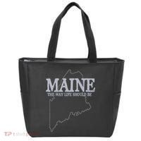 Maine The Way Life Should Be State Pride Tote Bag thumb 0