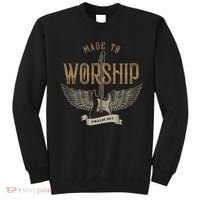 Made To Worship Psalm 95 1 Christian Worship Bible Verse Sweatshirt thumb 0