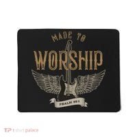 Made To Worship Psalm 95 1 Christian Worship Bible Verse Mousepad thumb 0