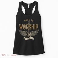 Made To Worship Psalm 95 1 Christian Worship Bible Verse Women's Tank Top thumb 0