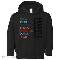 Mon Tues Wednes Thurs Practice Quali Race Day Toddler Hoodie thumb 0