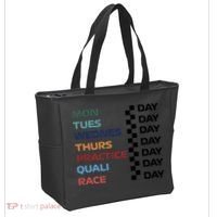 Mon Tues Wednes Thurs Practice Quali Race Day Tote Bag thumb 2