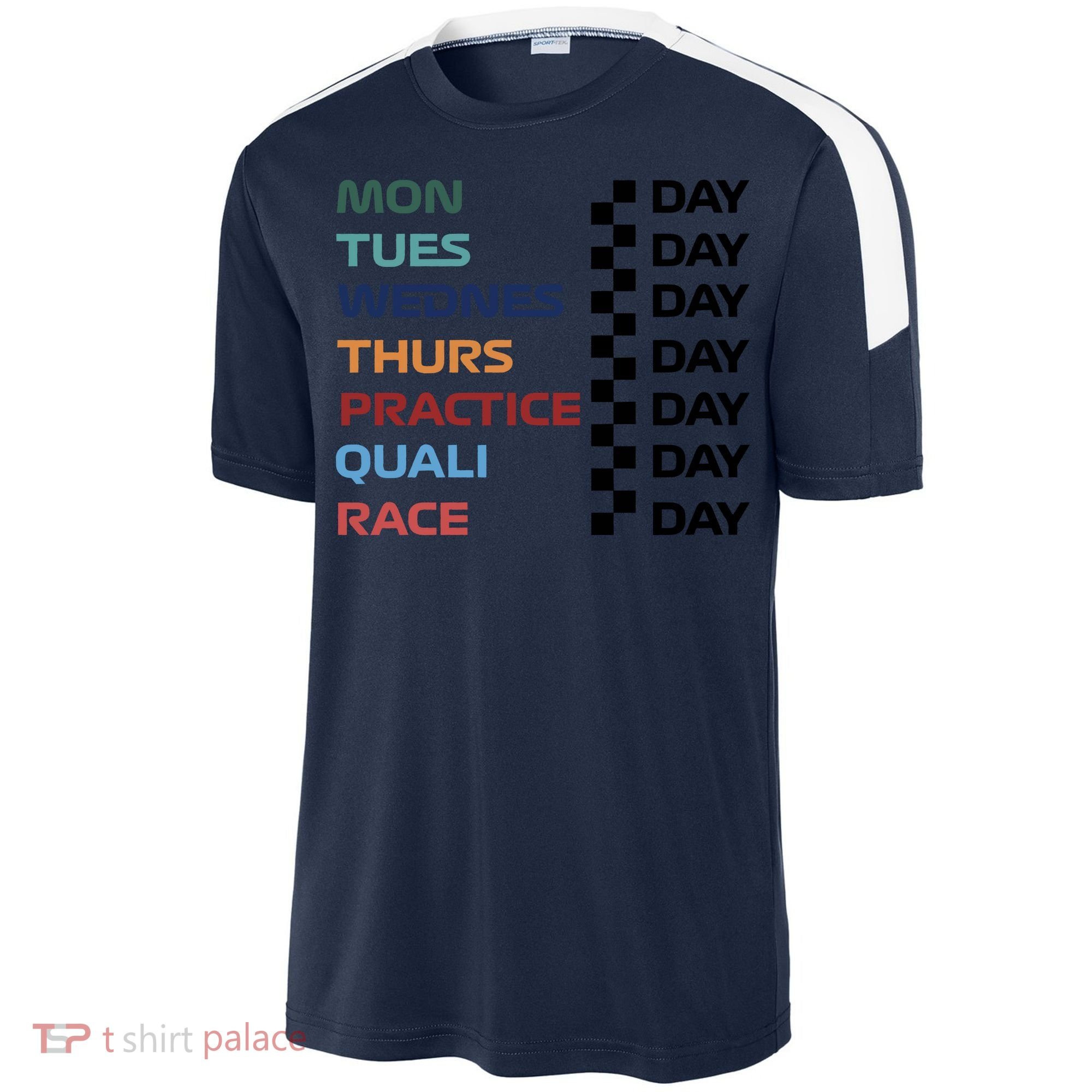 Mon Tues Wednes Thurs Practice Quali Race Day Sport-Tek Competitor United Soccer Jersey