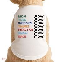 Mon Tues Wednes Thurs Practice Quali Race Day Doggie Tank thumb 0