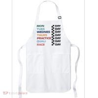 Mon Tues Wednes Thurs Practice Quali Race Day Apron thumb 0