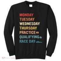 Mon Tue Wed Thu Practice Qualifying Race Day Sweatshirt thumb 0