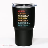 Mon Tue Wed Thu Practice Qualifying Race Day Tumbler thumb 0