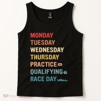 Mon Tue Wed Thu Practice Qualifying Race Day Tank Top thumb 2