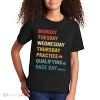 Mon Tue Wed Thu Practice Qualifying Race Day Kids T-Shirt thumb 2
