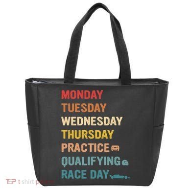 Mon Tue Wed Thu Practice Qualifying Race Day Tote Bag