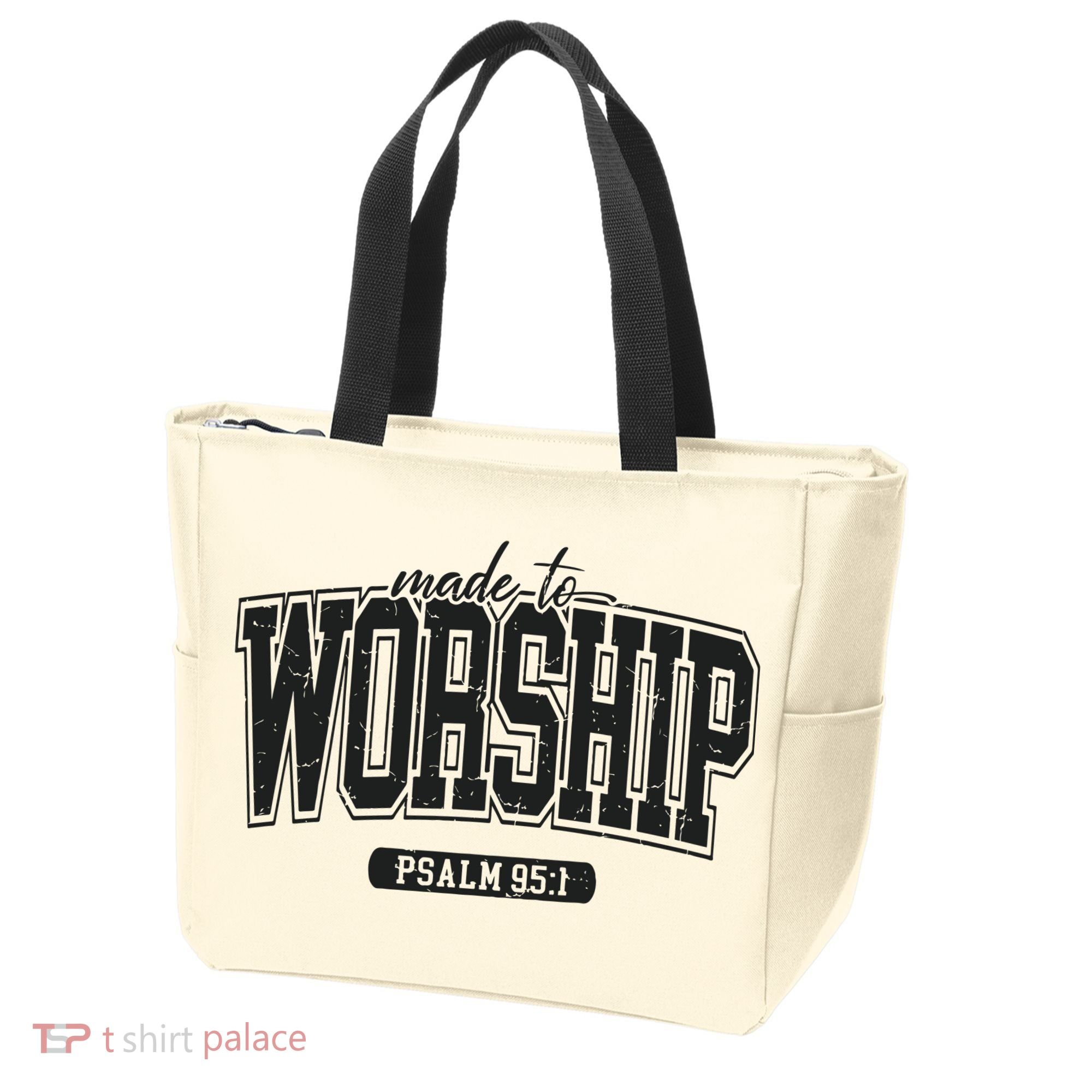 Made To Worship Christian Tote Bag
