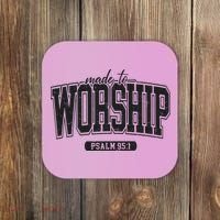 Made To Worship Christian Coaster thumb 0