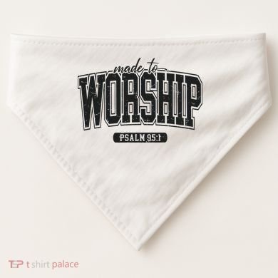 Made To Worship Christian USA-Made Doggie Bandana