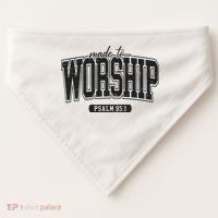 Made To Worship Christian USA-Made Doggie Bandana thumb 0