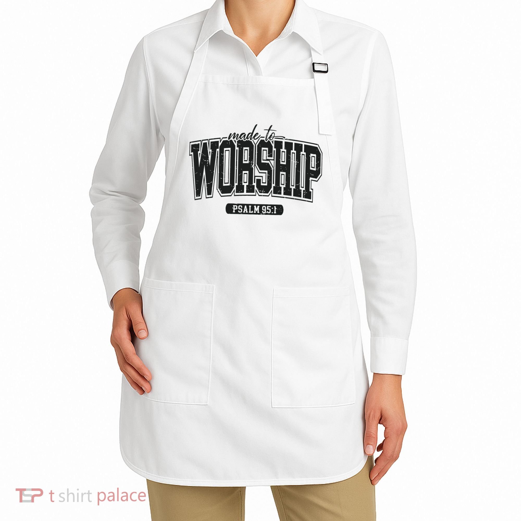 Made To Worship Christian Apron