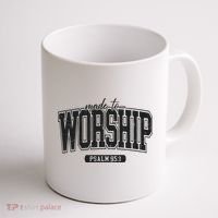 Made To Worship Christian Coffee Mug thumb 1