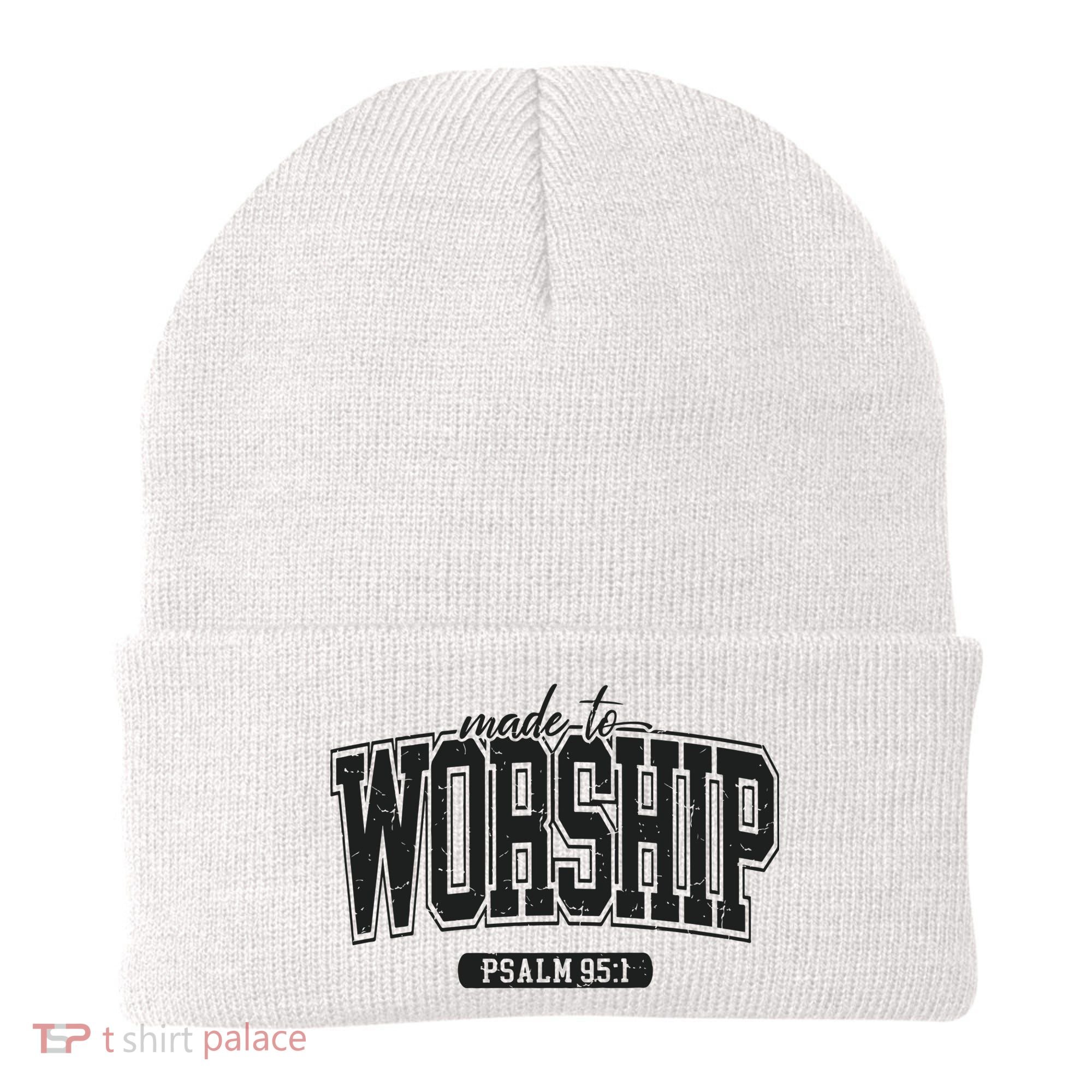 Made To Worship Christian Beanie