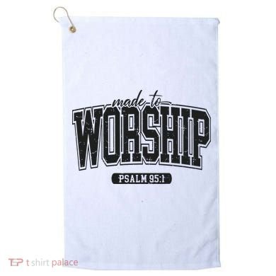 Made To Worship Christian Golf Towel