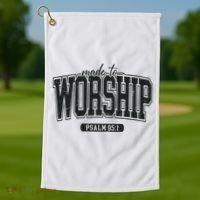 Made To Worship Christian Golf Towel thumb 1