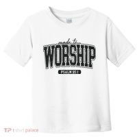 Made To Worship Christian Toddler T-Shirt thumb 0