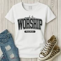 Made To Worship Christian Women's T-Shirt thumb 3