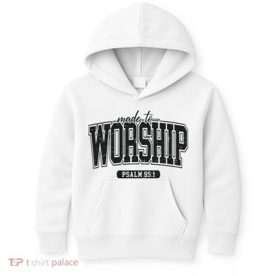 Made To Worship Christian Kids Hoodie